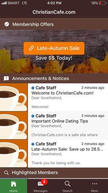 Christian Cafe App